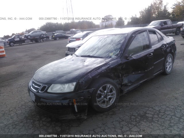 YS3FD46Y071101152 - 2007 SAAB 9-3 2.0T BLACK photo 2