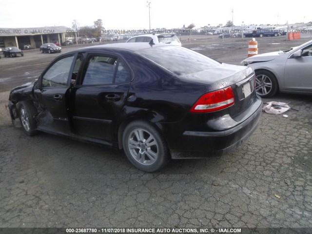 YS3FD46Y071101152 - 2007 SAAB 9-3 2.0T BLACK photo 3