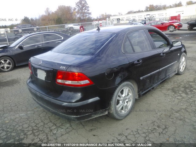 YS3FD46Y071101152 - 2007 SAAB 9-3 2.0T BLACK photo 4