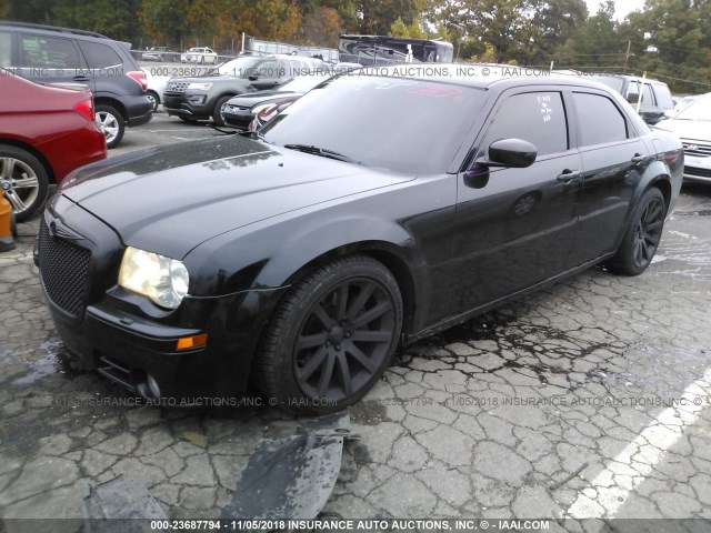 2C3KA73W46H362209 - 2006 CHRYSLER 300C SRT-8 BLACK photo 2