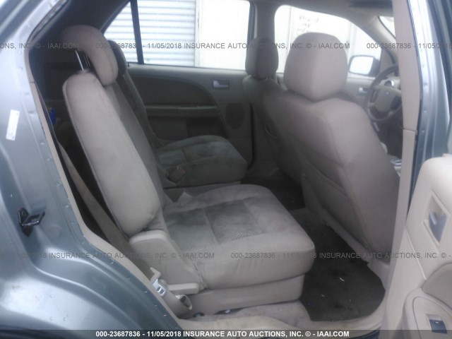 1FMDK02157GA24471 - 2007 FORD FREESTYLE SEL GRAY photo 8