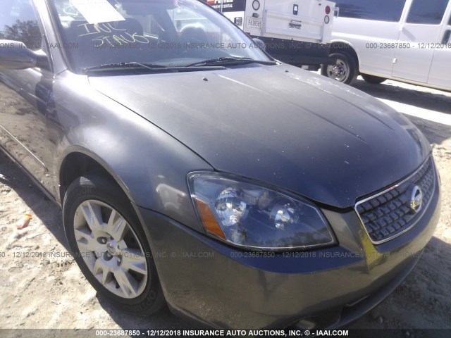 1N4AL11D35C166625 - 2005 NISSAN ALTIMA S/SL GRAY photo 6