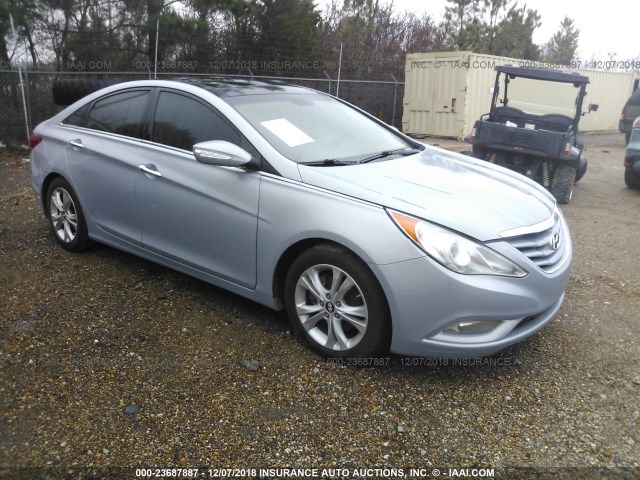 5NPEC4ACXCH368867 - 2012 HYUNDAI SONATA SE/LIMITED BLUE photo 1