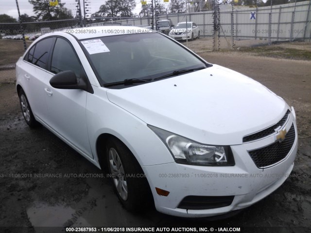 1G1PC5SHXC7258424 - 2012 CHEVROLET CRUZE LS WHITE photo 1