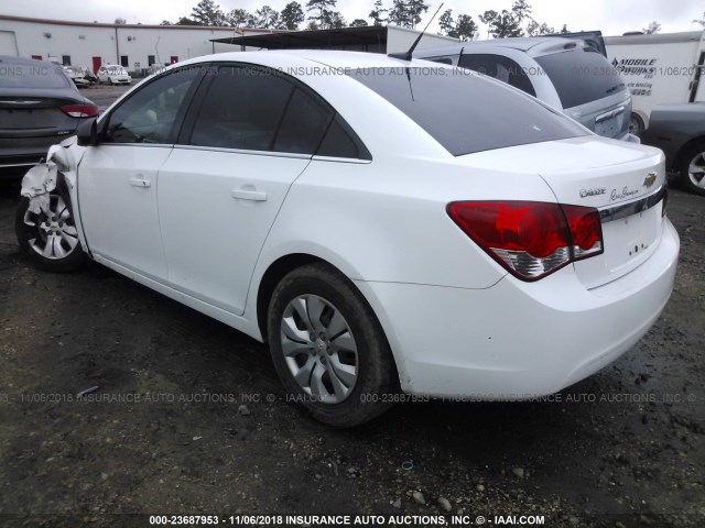 1G1PC5SHXC7258424 - 2012 CHEVROLET CRUZE LS WHITE photo 3