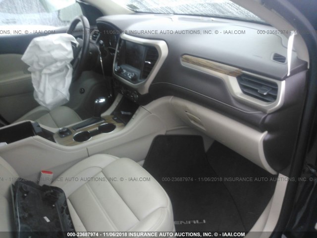 1GKKNXLS7HZ142065 - 2017 GMC ACADIA DENALI BLACK photo 5