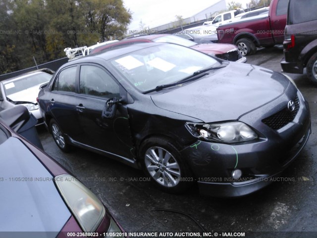 1NXBU4EE3AZ364881 - 2010 TOYOTA COROLLA S/LE/XLE GRAY photo 1