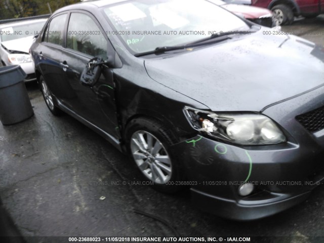 1NXBU4EE3AZ364881 - 2010 TOYOTA COROLLA S/LE/XLE GRAY photo 6