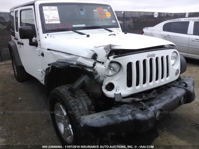 1C4BJWDG4GL101776 - 2016 JEEP WRANGLER UNLIMITE SPORT WHITE photo 6