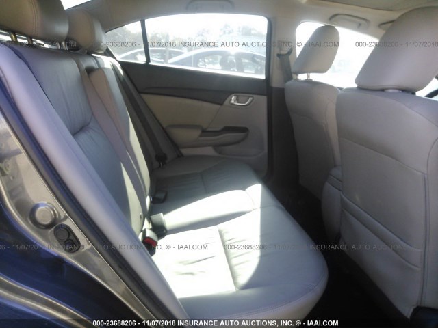 2HGFB2F98DH515370 - 2013 HONDA CIVIC EXL GRAY photo 8