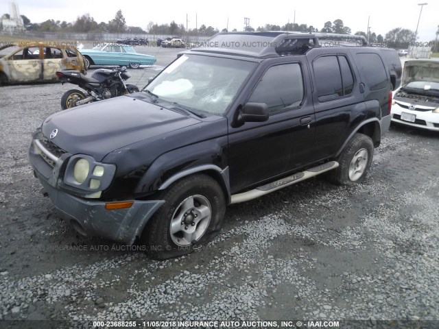 5N1ED28T23C701772 - 2003 NISSAN XTERRA XE/SE BLACK photo 2