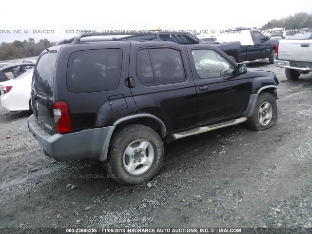 5N1ED28T23C701772 - 2003 NISSAN XTERRA XE/SE BLACK photo 4