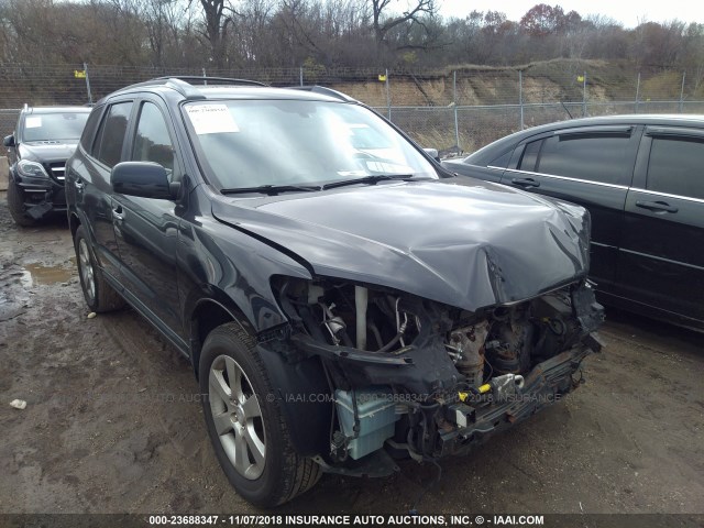 5NMSH73E48H145393 - 2008 HYUNDAI SANTA FE SE/LIMITED Dark Blue photo 1