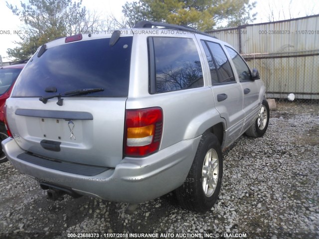 1J4GW48S14C272145 - 2004 JEEP GRAND CHEROKEE LAREDO/COLUMBIA/FREEDOM 银色 照片 4