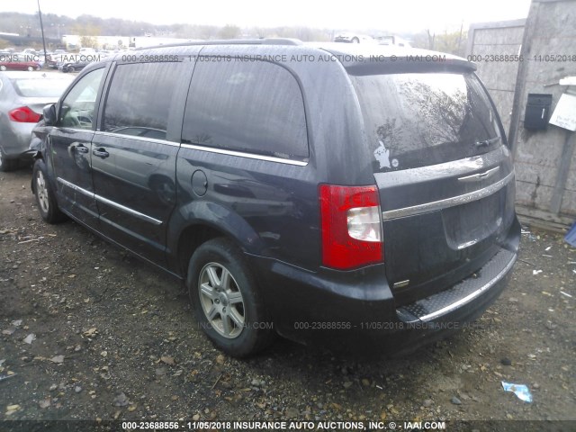 2C4RC1BG1DR594544 - 2013 CHRYSLER TOWN & COUNTRY TOURING Navy photo 3