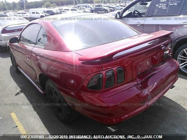 1FAFP42X2WF232909 - 1998 FORD MUSTANG GT MAROON photo 3