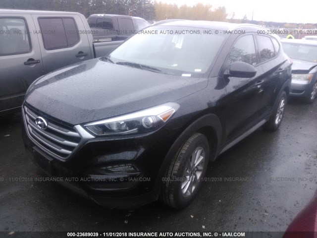 KM8J3CA45JU749963 - 2018 HYUNDAI TUCSON BLACK photo 2