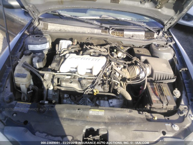 1G2NE52E75M209320 - 2005 PONTIAC GRAND AM SE GRAY photo 10