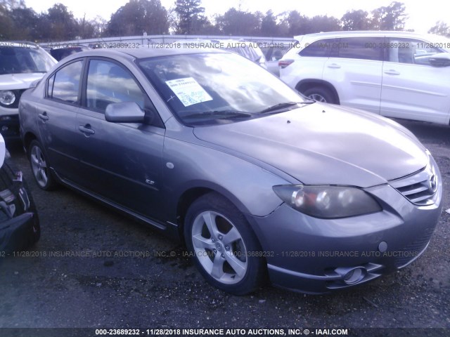 JM1BK123941212038 - 2004 MAZDA 3 S GRAY photo 1