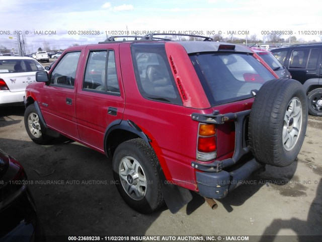 4S6CM58V3V4406999 - 1997 HONDA PASSPORT EX/LX RED photo 3