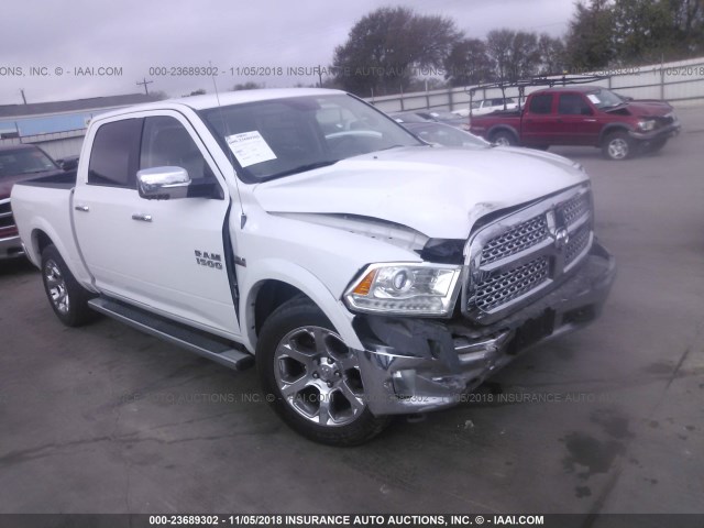 1C6RR7NT8DS715182 - 2013 RAM 1500 LARAMIE WHITE photo 1