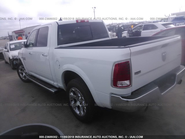 1C6RR7NT8DS715182 - 2013 RAM 1500 LARAMIE WHITE photo 3