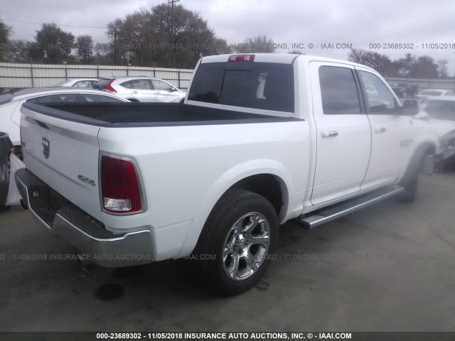 1C6RR7NT8DS715182 - 2013 RAM 1500 LARAMIE WHITE photo 4