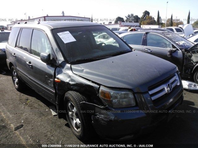 5FNYF28338B006335 - 2008 HONDA PILOT SE GRAY photo 1