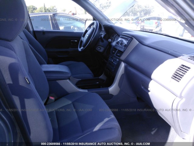 5FNYF28338B006335 - 2008 HONDA PILOT SE GRAY photo 5