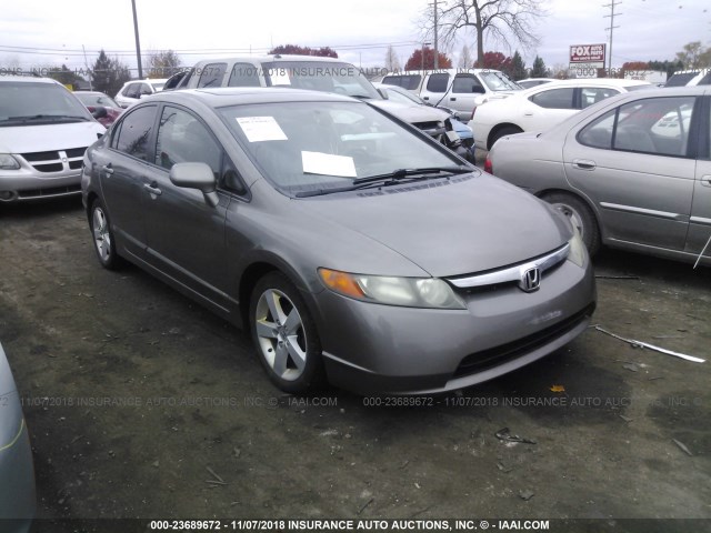 2HGFA16938H316505 - 2008 HONDA CIVIC EXL GRAY photo 1