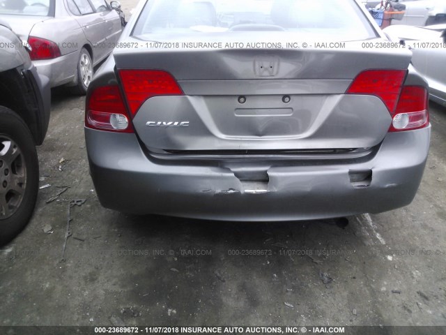 2HGFA16938H316505 - 2008 HONDA CIVIC EXL GRAY photo 6