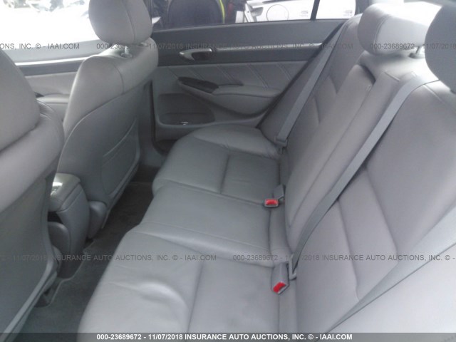 2HGFA16938H316505 - 2008 HONDA CIVIC EXL GRAY photo 8