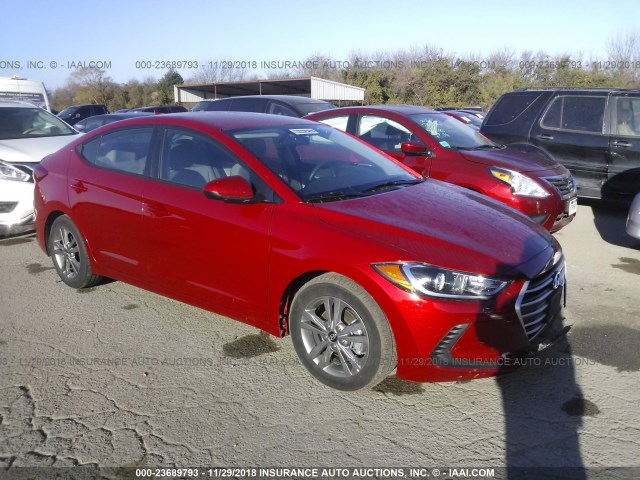 5NPD84LFXJH318732 - 2018 HYUNDAI ELANTRA SEL/VALUE/LIMITED RED photo 1