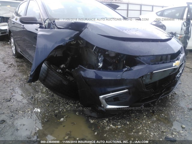 1G1ZB5ST2HF281435 - 2017 CHEVROLET MALIBU LS BLUE photo 6