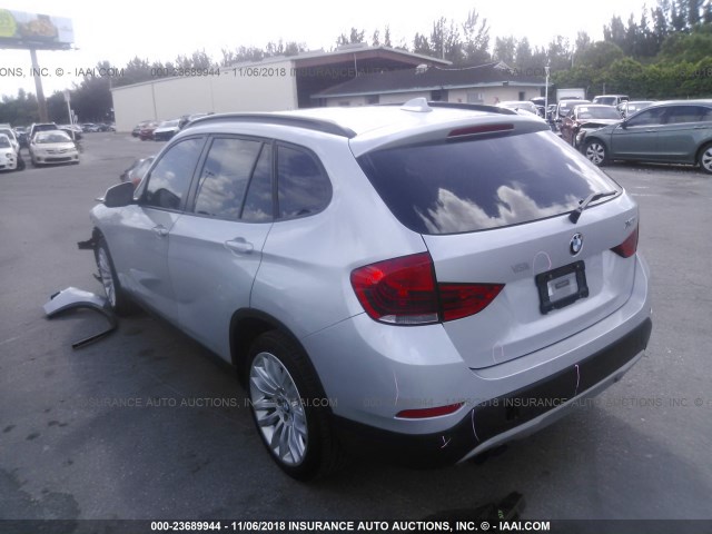 WBAVM1C54EVW52392 - 2014 BMW X1 SDRIVE28I SILVER photo 3