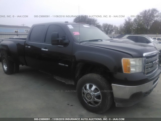 1GT412C81BF197577 - 2011 GMC SIERRA C3500 BLACK photo 1