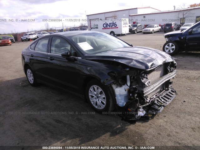 1FA6P0G73E5370786 - 2014 FORD FUSION S BLACK photo 1