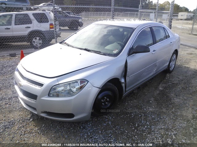 1G1ZB5E00CF154791 - 2012 CHEVROLET MALIBU LS SILVER photo 2