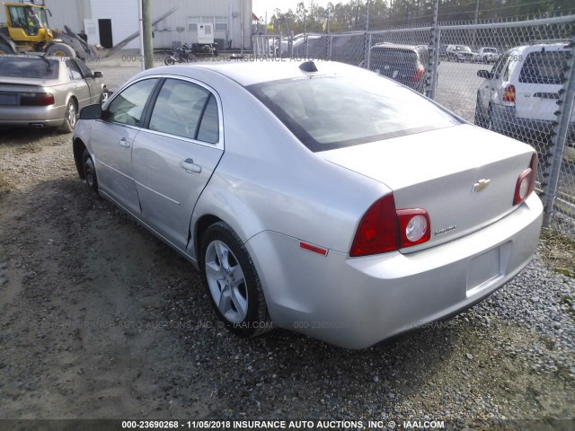1G1ZB5E00CF154791 - 2012 CHEVROLET MALIBU LS SILVER photo 3