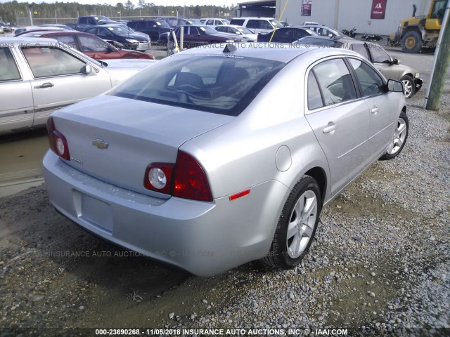 1G1ZB5E00CF154791 - 2012 CHEVROLET MALIBU LS SILVER photo 4
