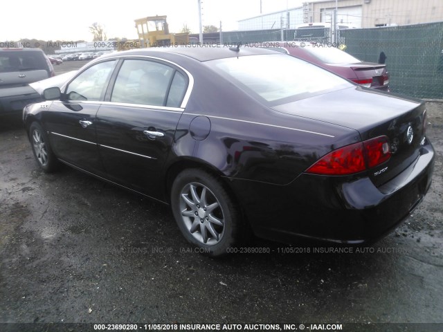 1G4HD57208U103348 - 2008 BUICK LUCERNE CXL BURGUNDY photo 3