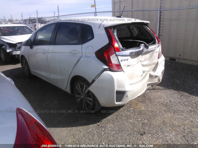 3HGGK5H82FM727809 - 2015 HONDA FIT EX/EXL WHITE photo 3