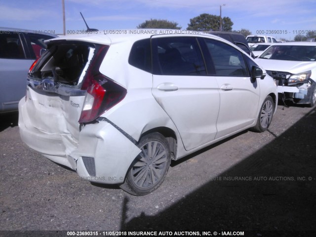 3HGGK5H82FM727809 - 2015 HONDA FIT EX/EXL WHITE photo 4