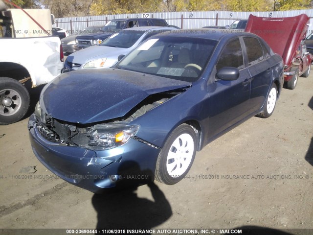 JF1GE61688H512310 - 2008 SUBARU IMPREZA 2.5I BLUE photo 2