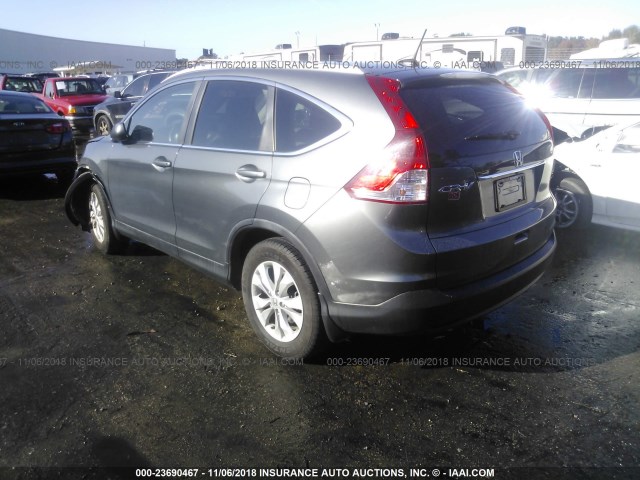 2HKRM3H72DH511197 - 2013 HONDA CR-V EXL GRAY photo 3