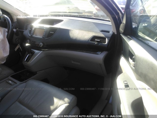 2HKRM3H72DH511197 - 2013 HONDA CR-V EXL GRAY photo 5