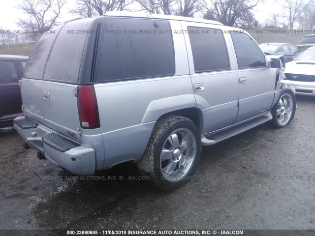 1GKEK13R7YR110166 - 2000 GMC YUKON DENALI SILVER photo 4