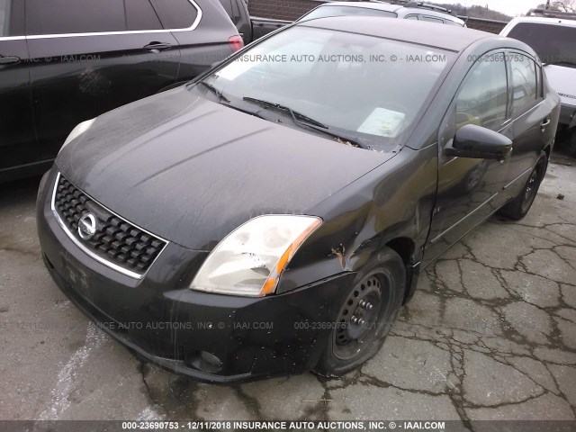 3N1AB61E58L644851 - 2008 NISSAN SENTRA 2.0/2.0S/2.0SL BLACK photo 2