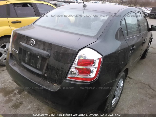 3N1AB61E58L644851 - 2008 NISSAN SENTRA 2.0/2.0S/2.0SL BLACK photo 4