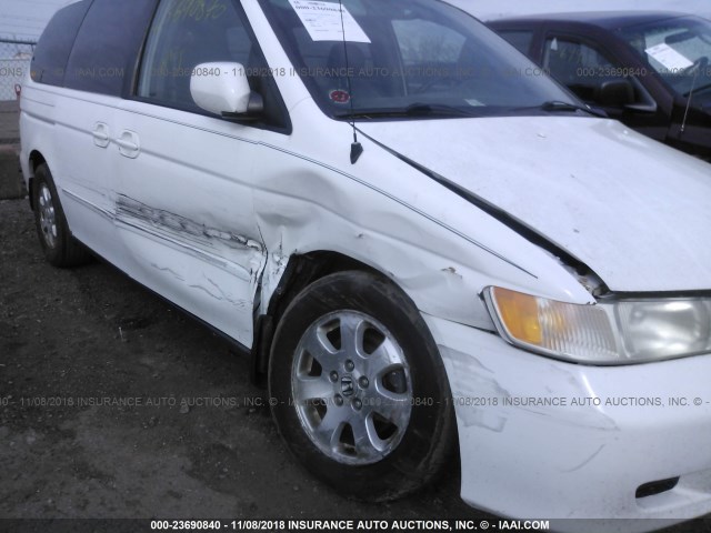 5FNRL18994B023162 - 2004 HONDA ODYSSEY EXL WHITE photo 6